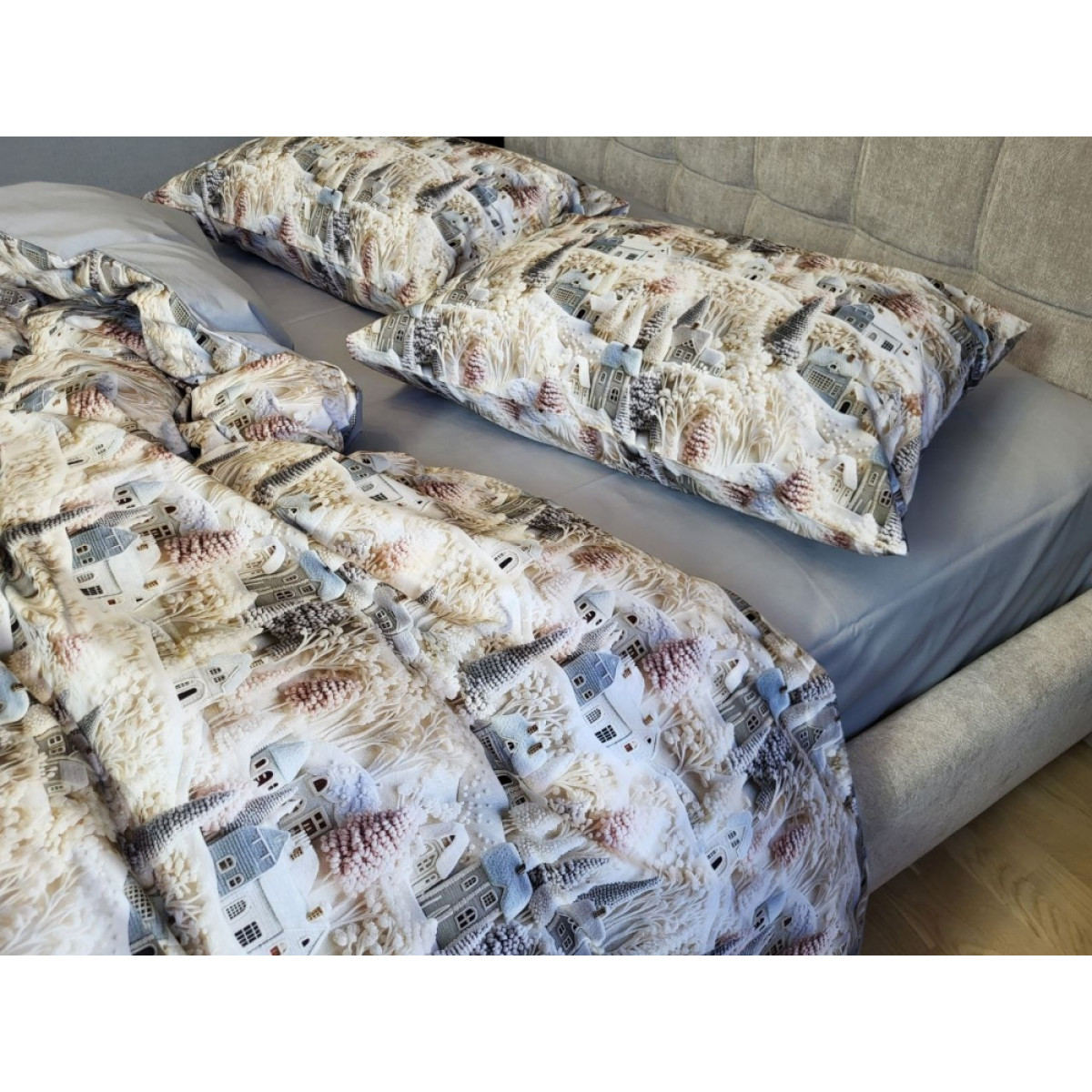 Постільна білизна з бавовни cotton 5D Казкове Місто
